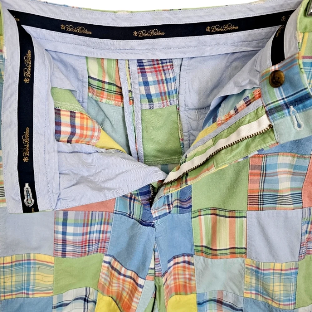 Brooks Brothers Plaid Multicolor Cotton Shorts